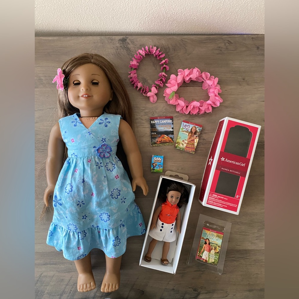 Kanani American Girl Doll & Nanea Mini  Doll and Accessories